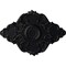 Ekena Millwork Piedmont Ceiling Medallion, Hand-Painted Steel Gray, 37"W x 26"H x 1 3/8"P CM37X26PESGS - alternate 1